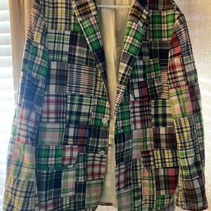 Polo by Ralph Lauren Madras Patchwork Plaid Blazer